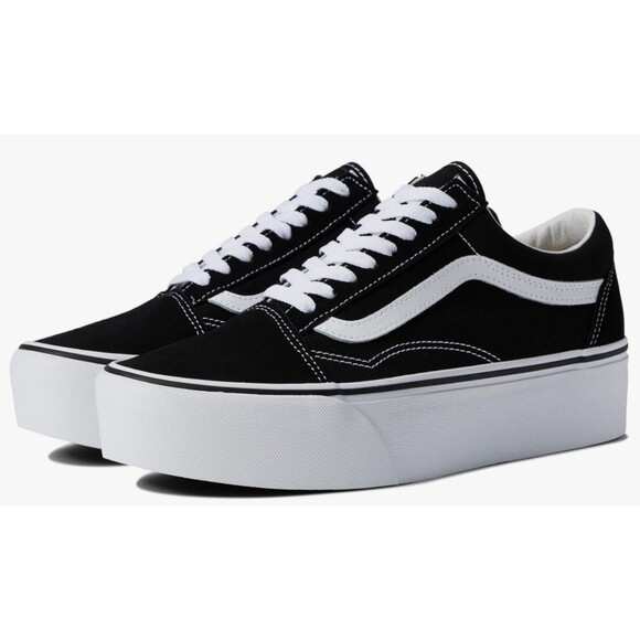 Vans Shoes - Vans Old Skool Black Suede Stackform Sneakers Size M7.5 W9 New MSRP $80